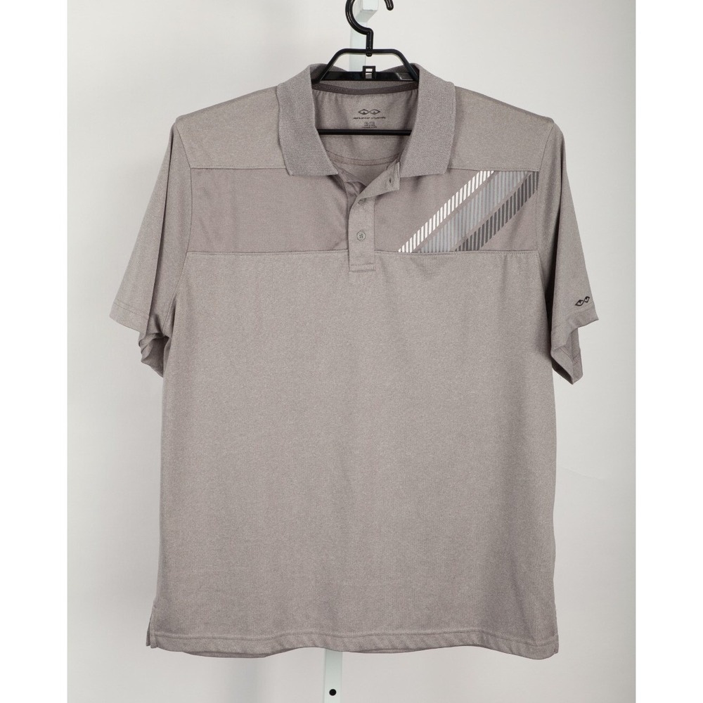 Snake Eyes Golf Polo Mens 2XL Gray Short Sleeve Graphic Performance Shirt